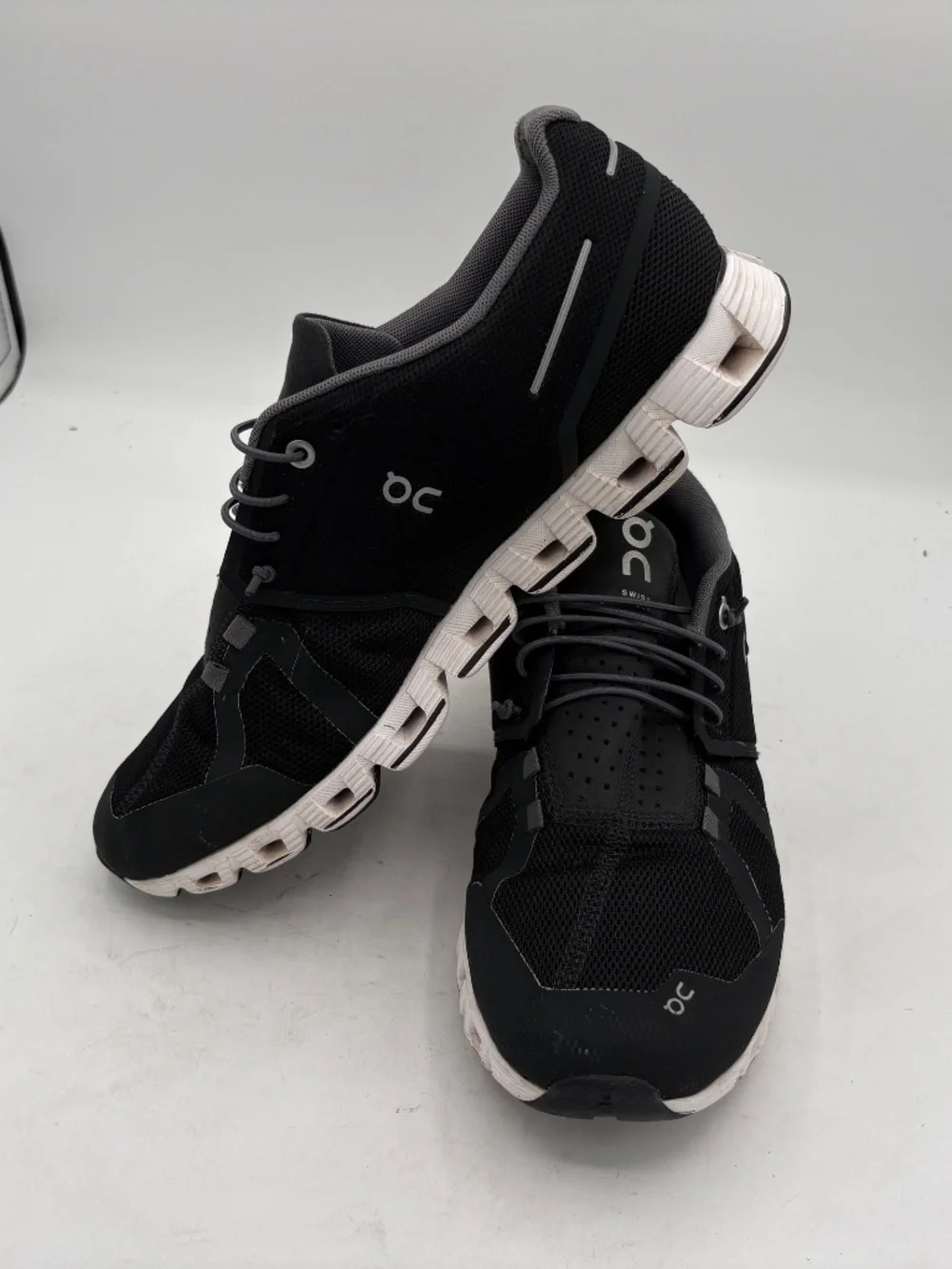 On Cloud 5 Sneakers Black White Performance Running Shoes Mens Size 10 - Picture 2 of 14